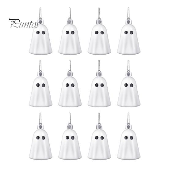 

6/12 шт. подвесные украшения в виде привидения на Хэллоуин смоляная мини-фигурка привидения для вечеринки на Хэллоуин на дереве домашний декор 12pcs