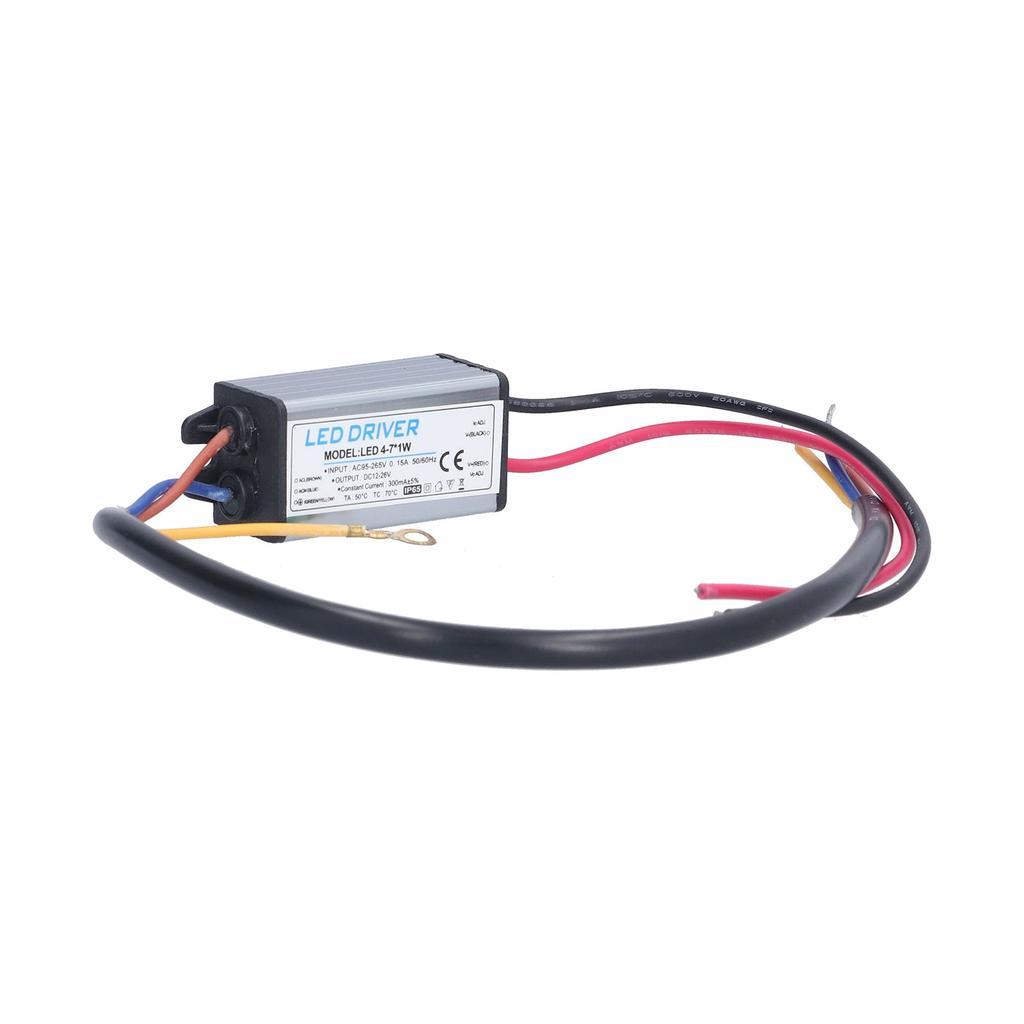 LED Driver AC 95?265V To DC 12?26V 300mA Power Supply Lighting Transformer IP65 Protection