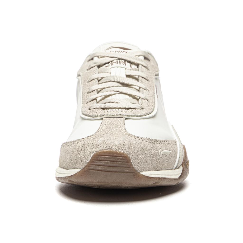 Li Ning Slip Resistant, Abrasion Resistant, Lightweight Low Top Casual Shoes Women's Ecru AGCW368-4
