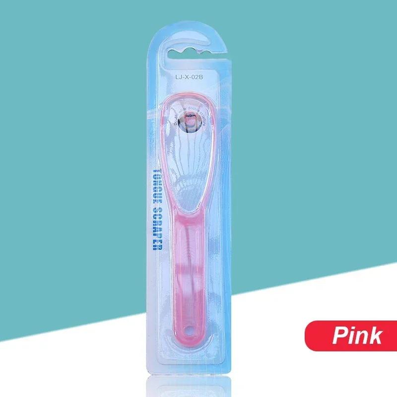 Newest Personal Adult Tongue Scraper Food Grade Tongue Coated Cleaning Brush Keep Fresh Breath Oral Hygiene Care Support Cleaner Tools