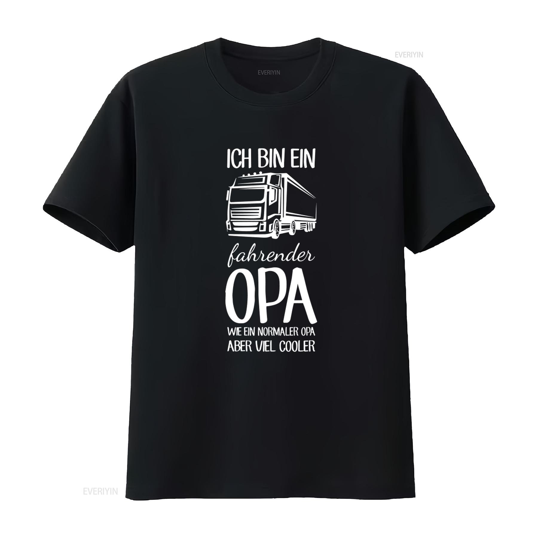 

Cool Truck Driver Grandpa T Shirt Ich Bin Ein Lkw Fahrender Opa Wie Normaler Aber Viel Cooler vintage Washed Slightly Versatile 4XL
