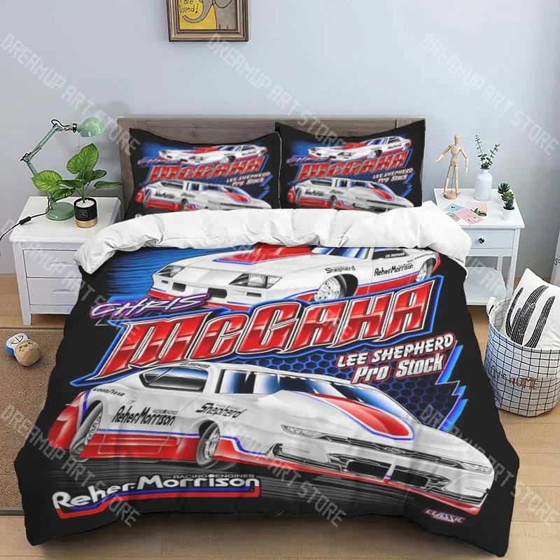 R-racing Graphics Fashion Trendy Print Three-piece Suitable For Kids Or Adults Quilt Cover Pillowcase Bedding Set Birthday