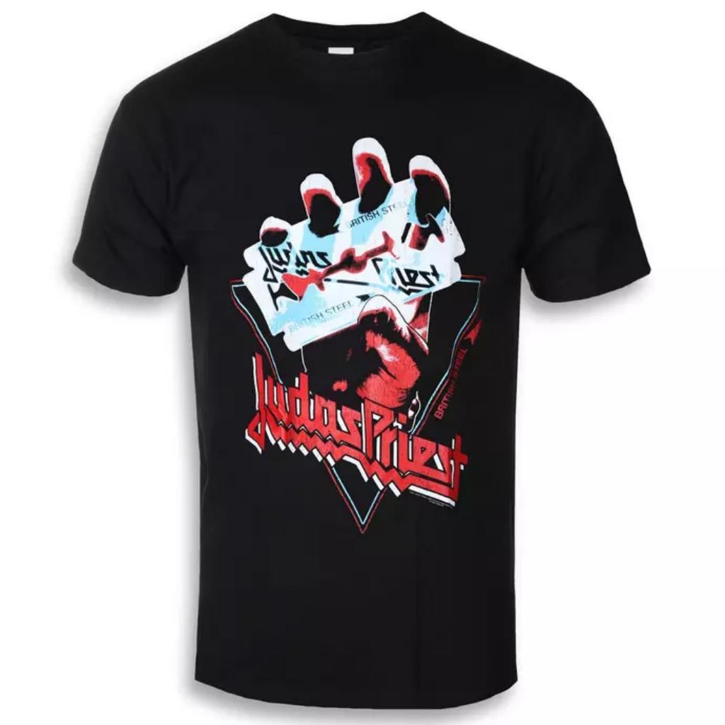 Judas Priest Angel Of Retribution Headshot Pattern Printed Tshirt Classic Heavy Metal Band Tshirt For Daily And Concert Wear