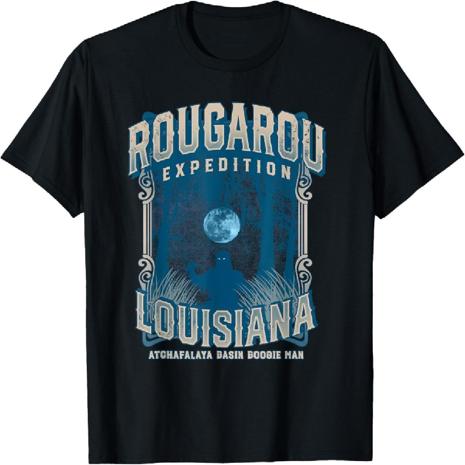 Rougarou Expedition Louisiana Swamp Monster Werewolf Legend T-Shirt XXXXXL разноцветный