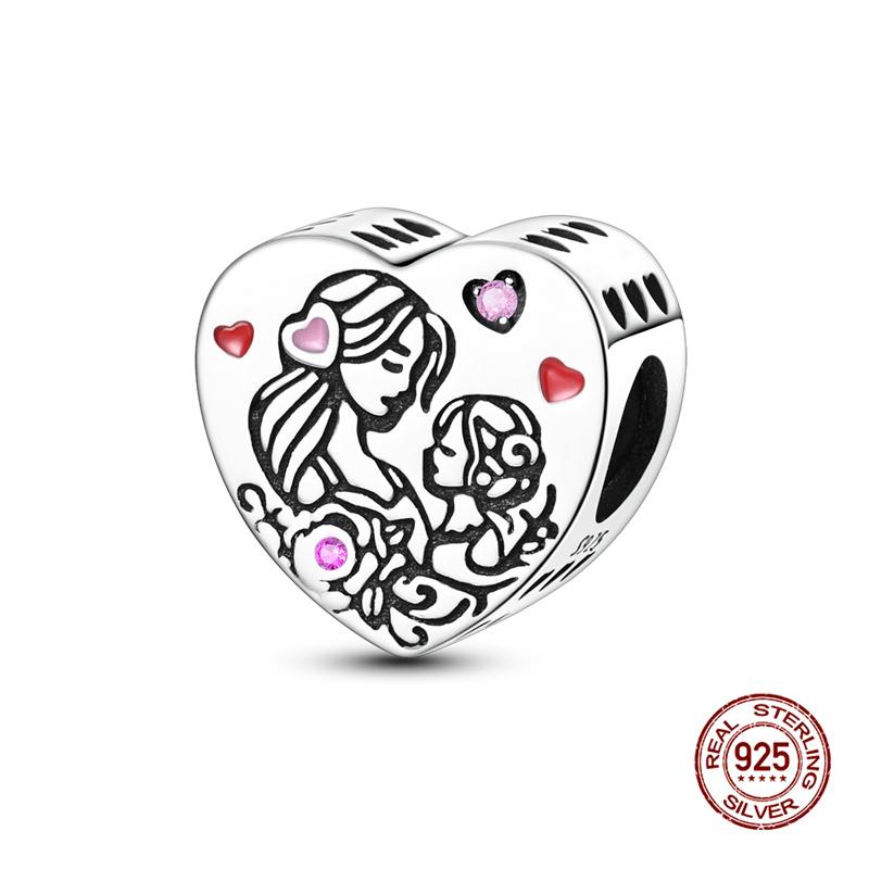 Original Charms Copper Mother'S Love Is Infinite Charms Beads Fits 3Mm Original Bracelet For Necklace Women Diy Jewelry Gift