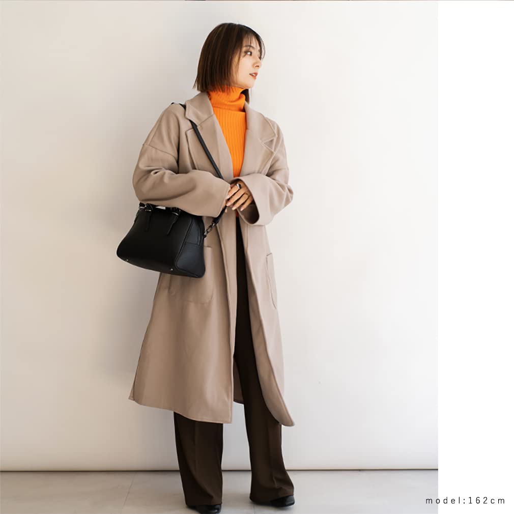 Vita Felice Belt Handle 2way Mini Boston Bag for Women [VITAFELICE] Inb-10036p (Black)