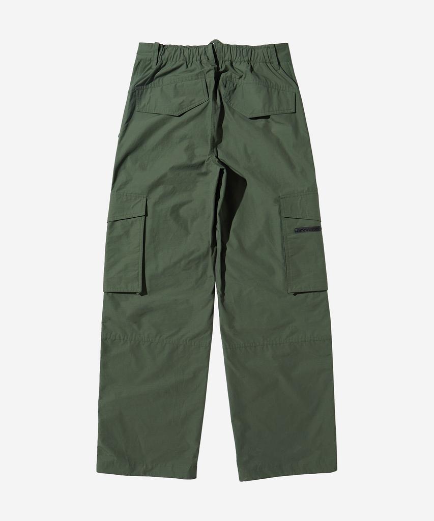 Kallapataleu Nylon Rib Ventilation Cargo Pants - Khaki
