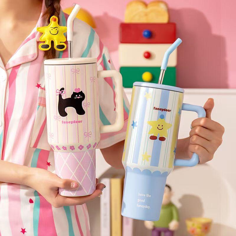 Tazza da acqua di lusso leggero di fascia alta, tazza Ice Master, tazza in acciaio inossidabile 304, tazza da acqua di alto valore per ragazze, tazza termica da accompagnamento