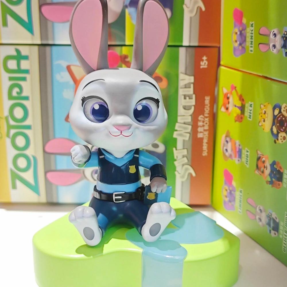 

MINISO Zootopia Just Sit in The Series Blind Box Judy Hopps Nick Desktop Decoration Collection Ornaments Children Birthday Gifts