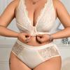 Front-Clasp Sports Bra Plus Size Underwear American Style Front-Attached Lace Tank Bra