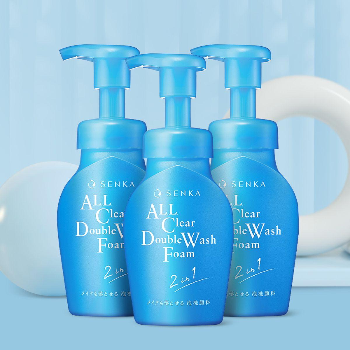 All Clear Double Wash Foam 150ml 3 Pieces