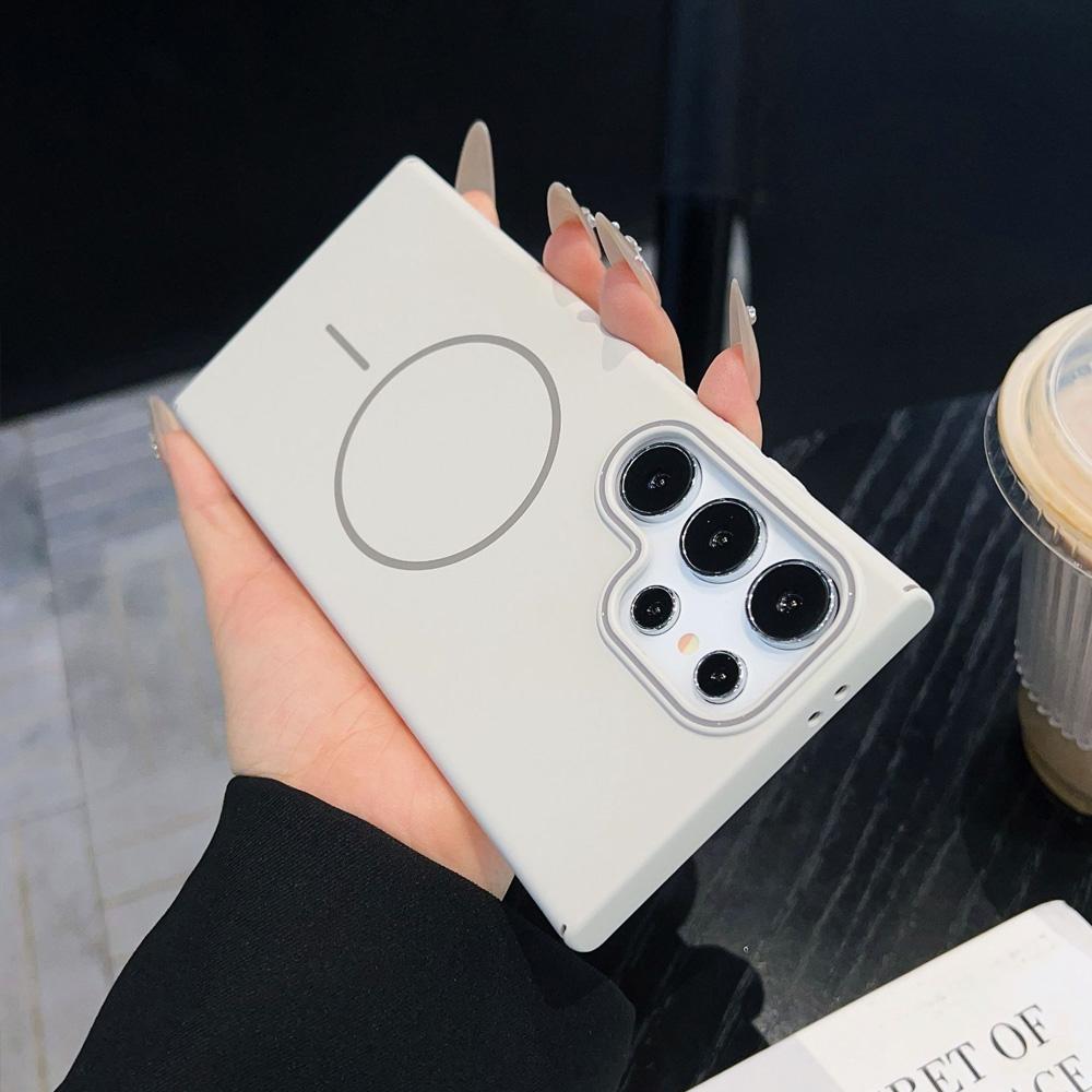 Luxusní tenký magnetický kryt pro Samsung Galaxy A55 A56 A26 A36 A06 A35 A25 A16 A15 5G Bezdrátové nabíjení Matný Nárazuvzdorný Tvrdý Kryt