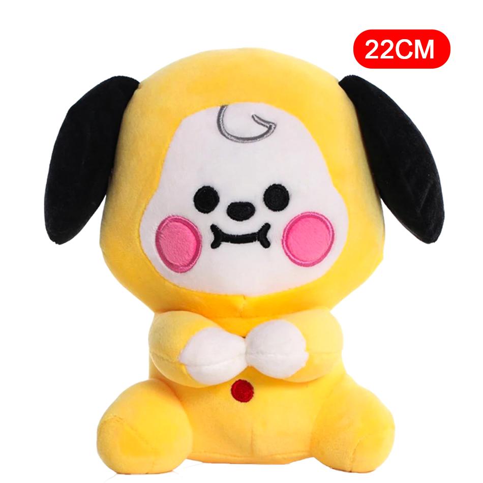 12-24cm B-T Cartoons Baby Pendant Plush keychain Toys Bangtan Boy Groups Peluches Cartoon Backpack Decoration Dolls Kid Gifts
