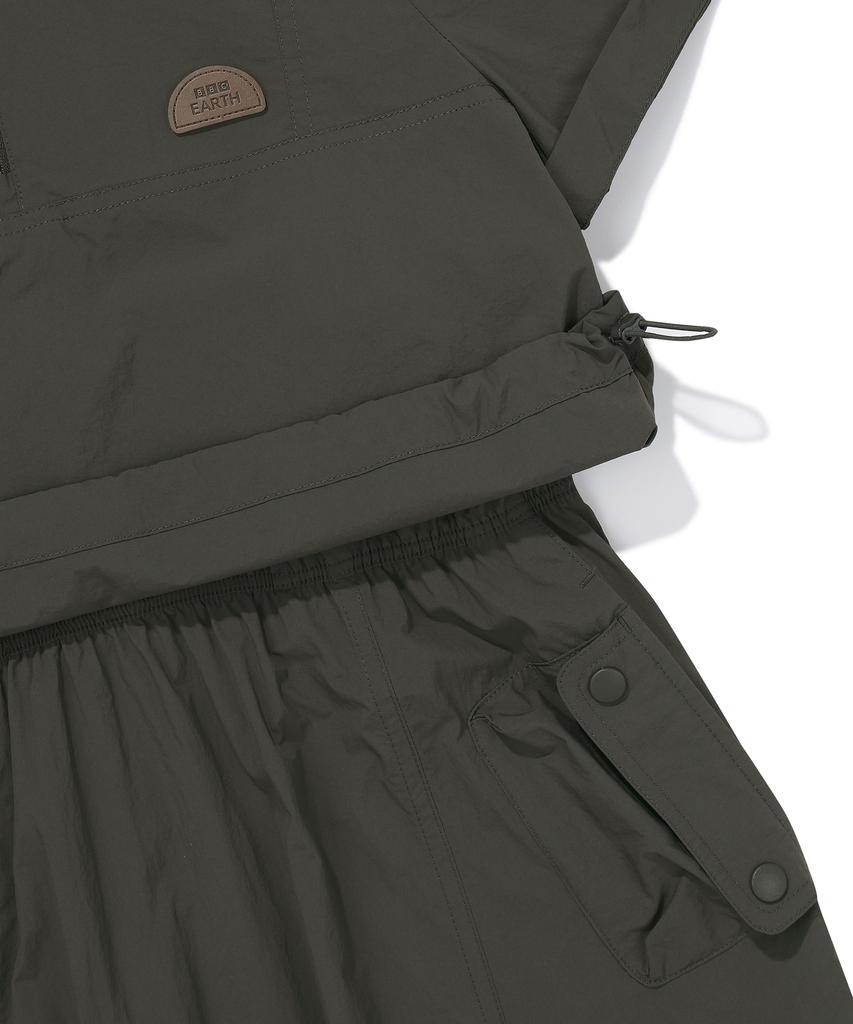 Bbc Earth Women'S Layered Hoodie Dress Khaki
