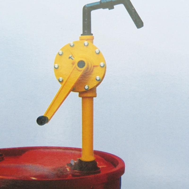 Hand Crank Drum Pump for 15 30 55 Gallon Drums, Manual Rotary Liquid Transfer Pump with 2 Inch Bung Mount for Maintenance Transfer and Storage Service