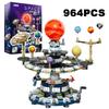 Planet Drehend Universum Interstellar Sonnensystem Bausteine Sonne Erde Weltraum Serie Wissenschaftliche Bildung Bausteine Kind