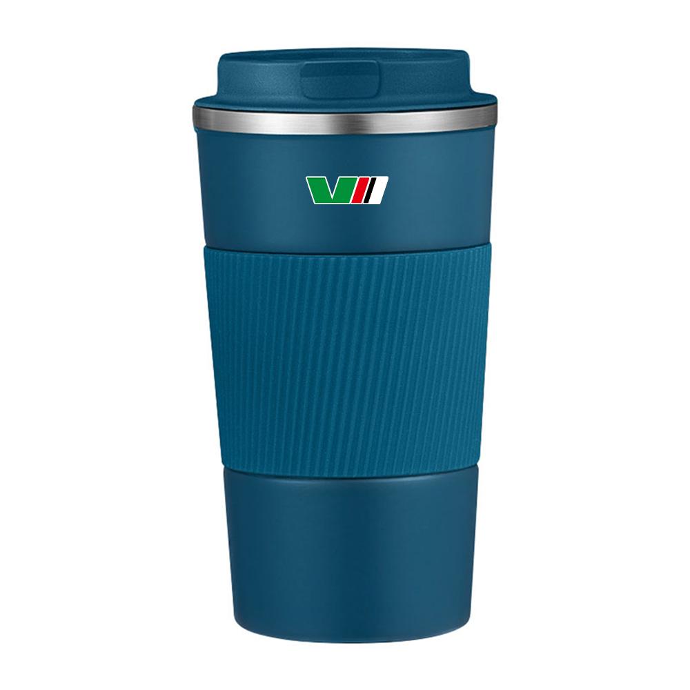 Car Thermos Cup Coffee Mug Stainless Steel Coffee Thermos Mug Badge For Skoda S VII Yeti Kamiq Kodiaq Karoq Octavia Fabia Rapid