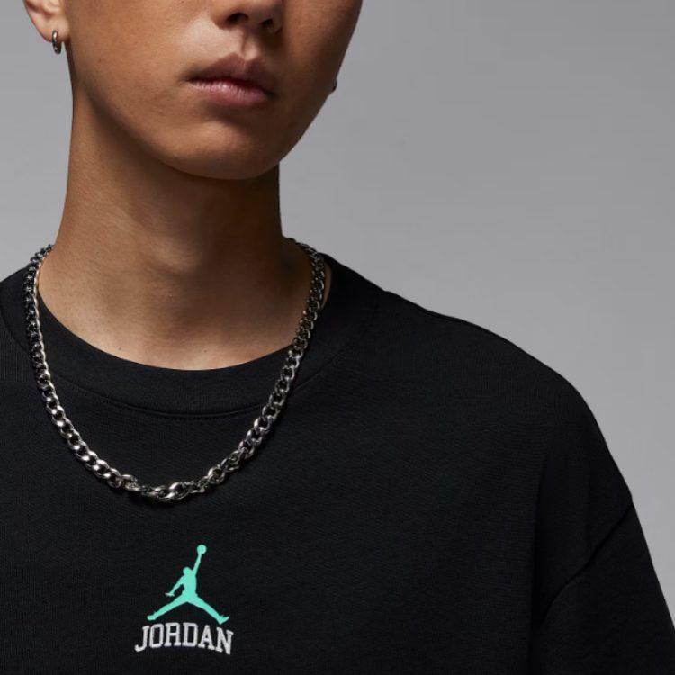 Jordan 23 T Shirts Men's Black Crew Neck Moderate IM3354-010