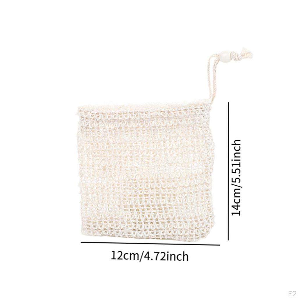 6 bucăți pungă de săpun plasă portabilă spumante plasă pentru baie și uscare