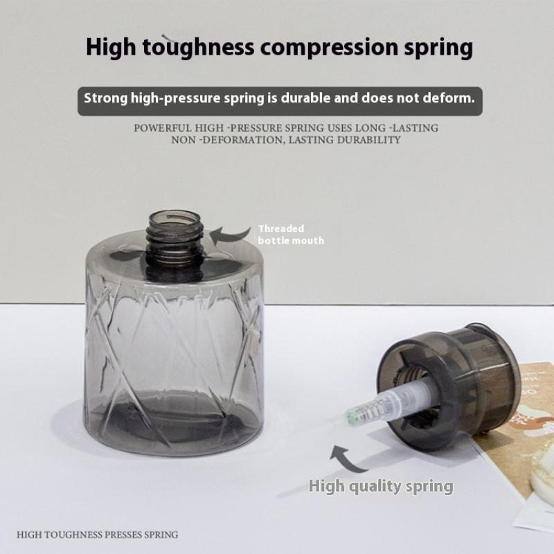 Refillable Lockable Empty Pump Dispenser Nail Manicure Cleaner Makeup Remover Container Press Bottle For Personal Use