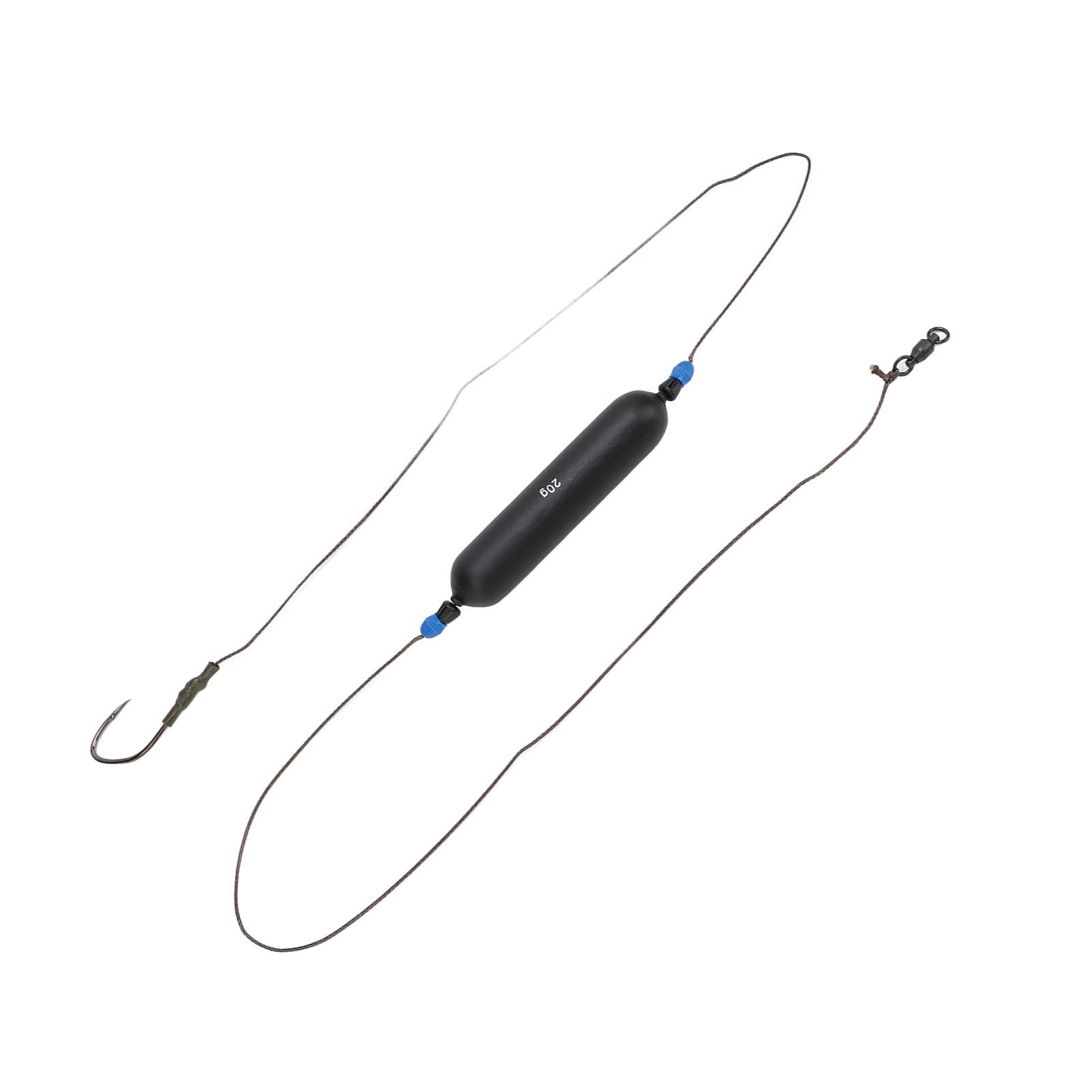 Rig with Wooden PE Line Tackle s Bait Rig Single Hook Fishing Accessory