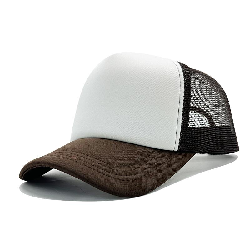 Wholesale High Quality Custom 3D Embroidery Sublimation Print 5-Panel Trucker Mesh Cap  Baseball Gorras Blank Foam Trucker Hat