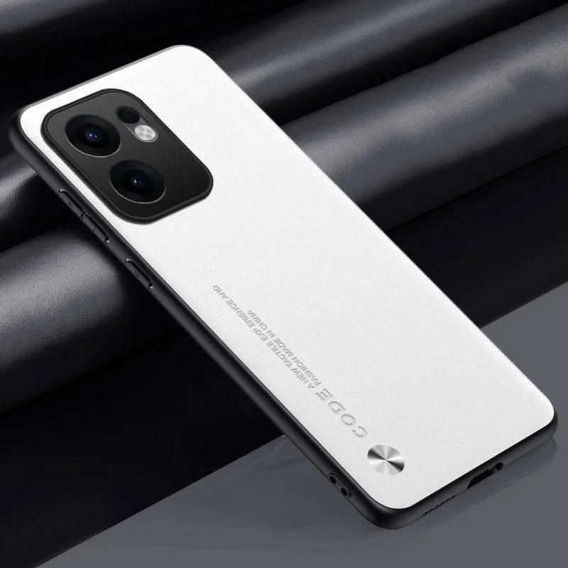 Luxuriöse Silikon-Lederhülle für OPPO Reno 13F 12F 12 FS 13 Pro Kameraschutzhülle Mode Stoßfeste Handyhülle Bumper