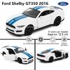 LLB4 MSZ 5-inch Alloy Car Model 2016 Ford Shelby GT350 Rebound Function Static Model Alloy Die-casting Car Model Collection Gift Toy