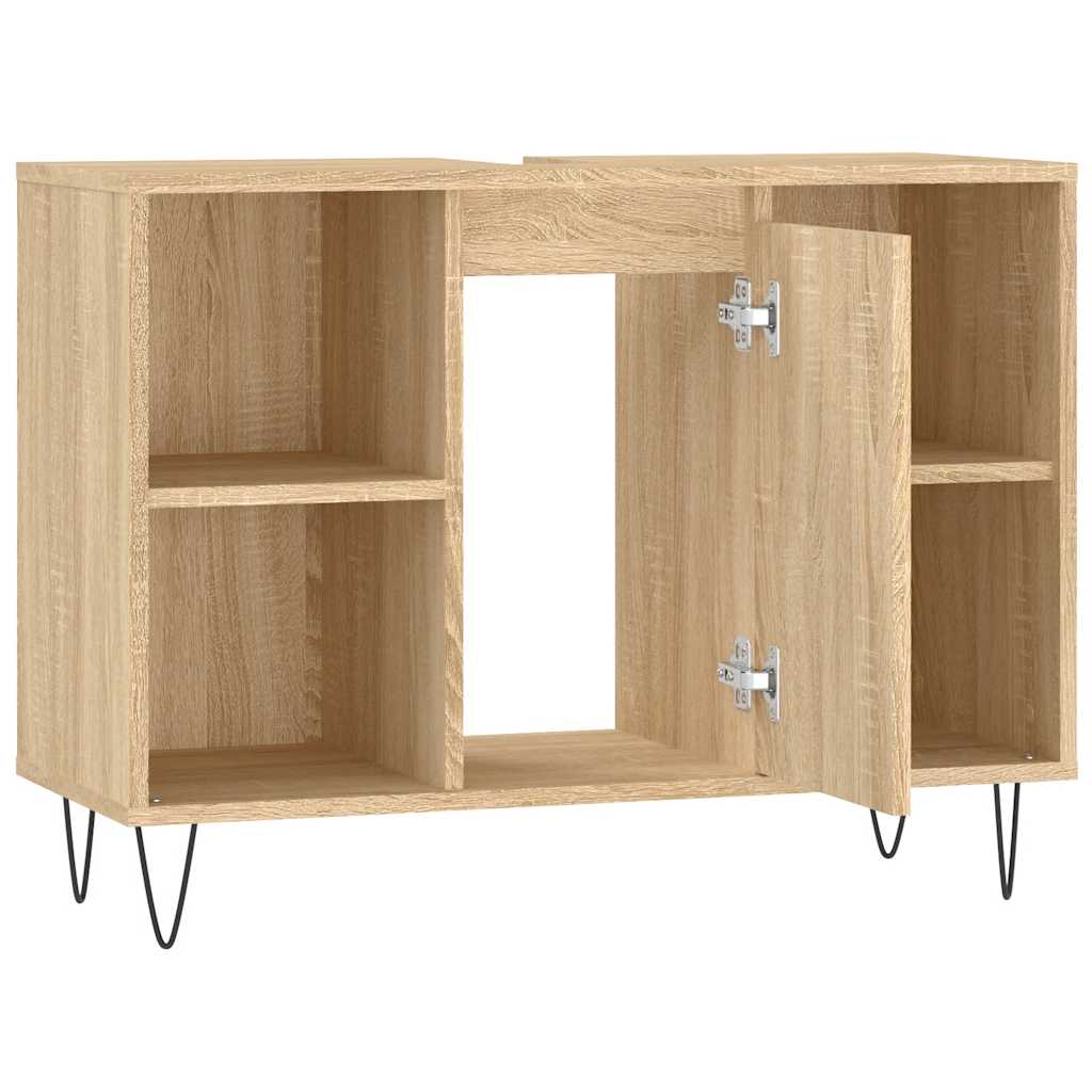 Bathroom Cabinet Sonoma Oak 80 x 33 x 60 cm Particleboard