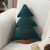 Christmas Tree Pillow Cushion Festive Decorative Throw Pillow for Sofa Bedroom Fluffy Holiday Home Decor Party Gift