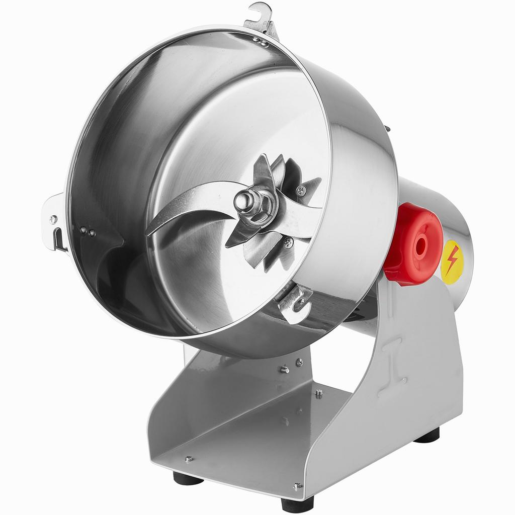 VEVOR 2500g Electric Grain Mill Grinder, High Speed 3400W Commercial Spice Grinders, Stainless Steel Pulverizer Powder Machine