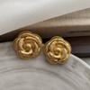 Retro Gold Rose Pullable Collarbone Chain Neck Chain Extended Adjustable Design High-End Light Luxury Exquisite Necklace