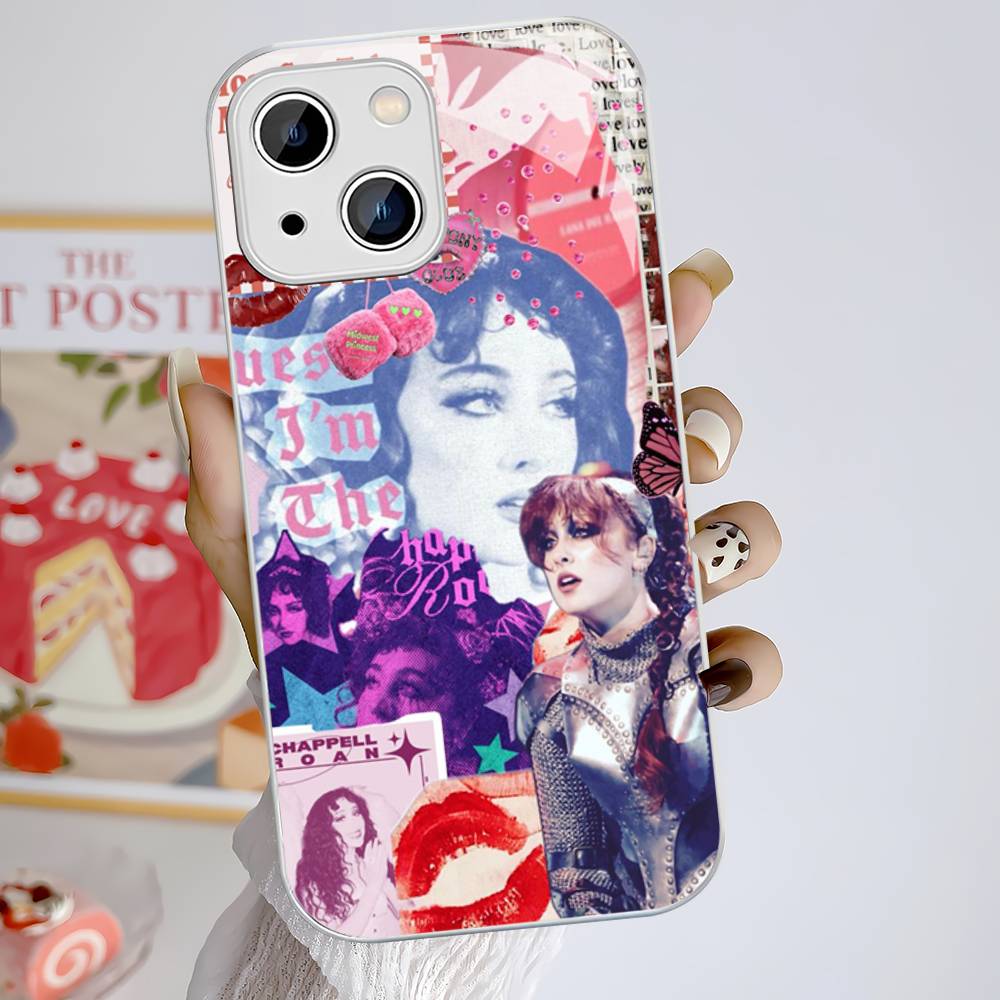 Popular Singer C-Chappell R-Roan Tempered Glass For Iphone 14 13 12 11 Pro Mini XS MAX 14Plus X XS XR Cover
