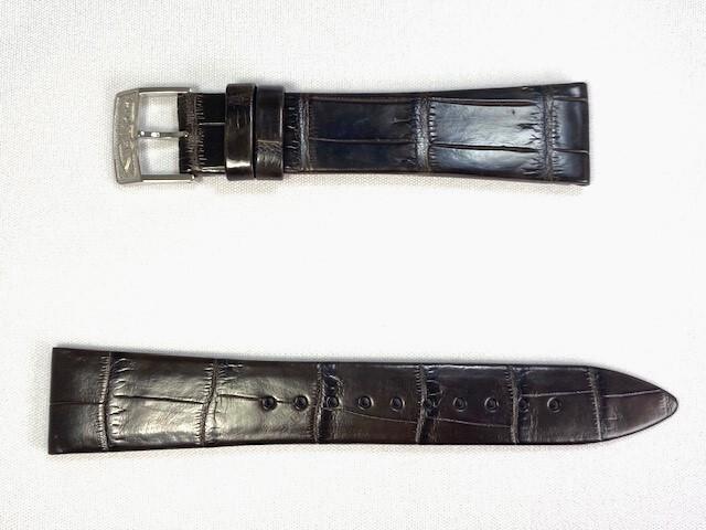 L0LX012J0 SEIKO King Seiko 20mm Leather Dark for Strap, Crocodile, Brown, SDKA003/ SJE087J1/ 6L35-00F0