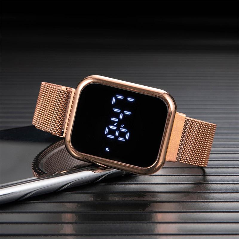 Watch For Women Stylish Luxury Digital Watch Stainless Steel Ladies Watch Luxury Watches Montre Femme Watch Relogio
