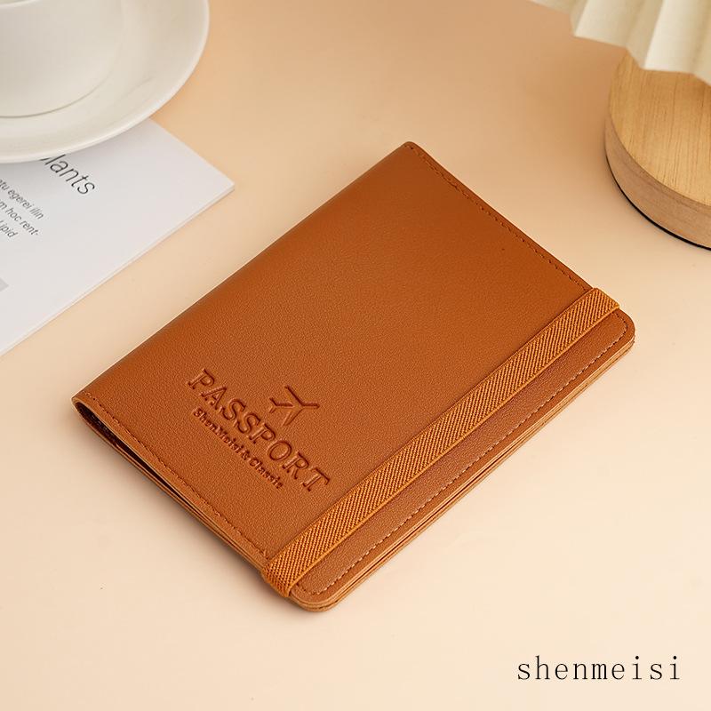 Fashion PU Strap Passport Wallets Women Men Passport Holder Case Ticket Holder ID Card Holder Passport Covers Travel Accessories