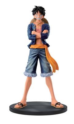 One Piece JEANS FREAK Monkey Luffy Body 17cm Blue Color Single Item Figure Vol.1 D. Approx.