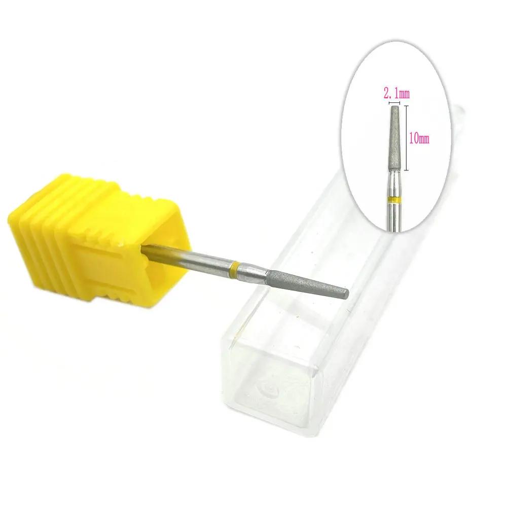 20pcs Diamond Nail Drill Milling Cutter for Manicure Rotary Bits Cuticle Clean Accessory Dental Diamond Burs Polisher 2.35mm