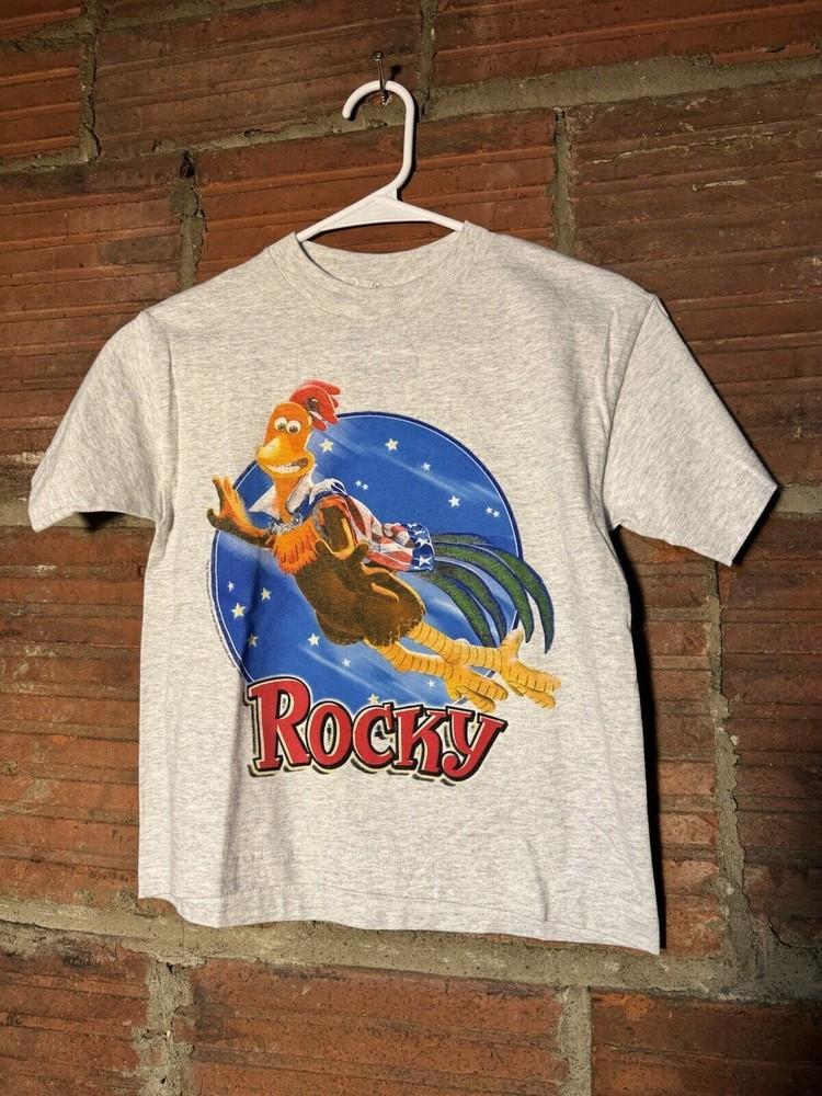Chicken Run Rocky Movie Cartoon T-Shirt Cotton Unisex Tee S-5XL CO208 Unisex T-Shirt XL