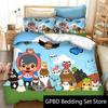 3D Print Toca Life World Cartoon Comfortable Duvet Quilt Cover Pillowcase Bedding Set Children Bedroom Decoration Home Textile