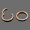 1PC ASTM-F136 Titanium Nostril Piercing 10/12/14/16/18G Septum Clicker Ear Cartilage Tragus Helix Conch Piercing Nipple Jewelry