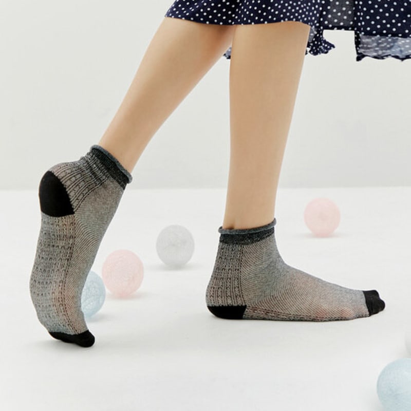 Bananasisters Mousse Roll Glitter Socks_5 Colors