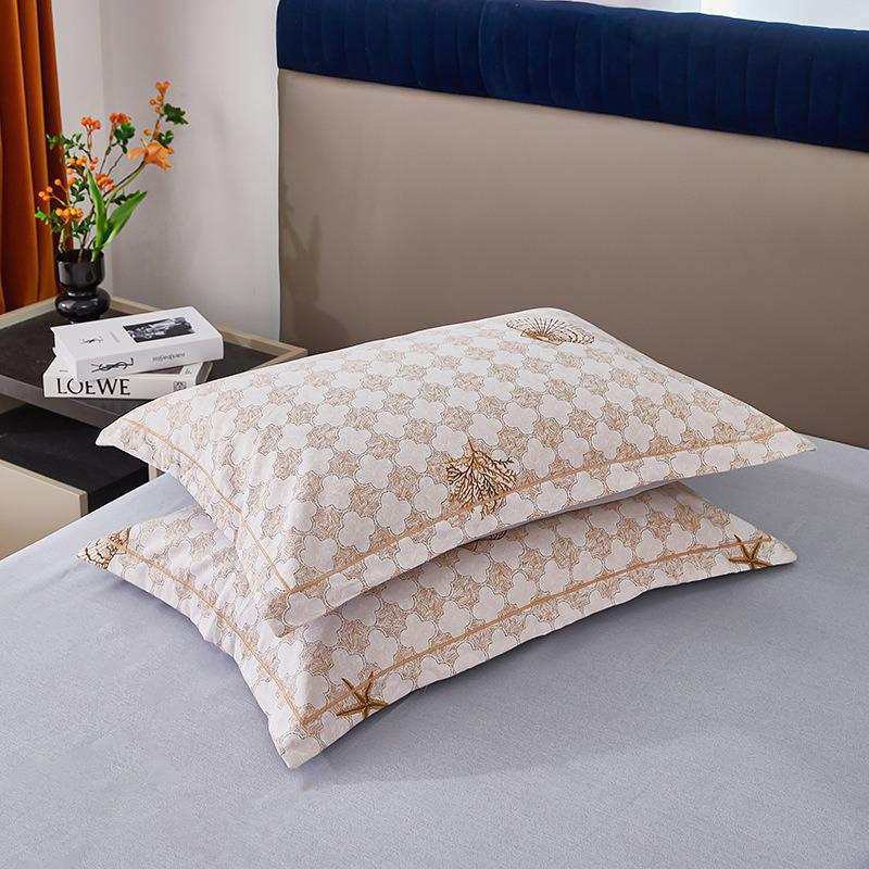 Pastoral Cotton Duvet Cover Set: Men's & Women's All-Season 4-Piece Bedding with Bed and Fitted Sheets