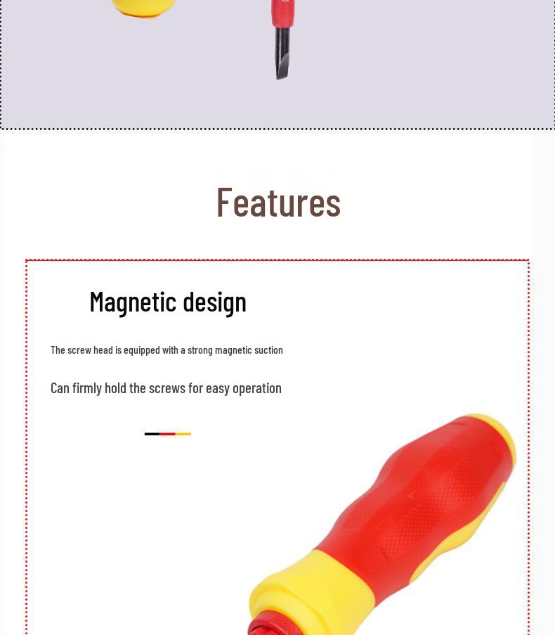 8-in-1 Insulated Screwdriver Set with Hardened Tip and Voltage Testing