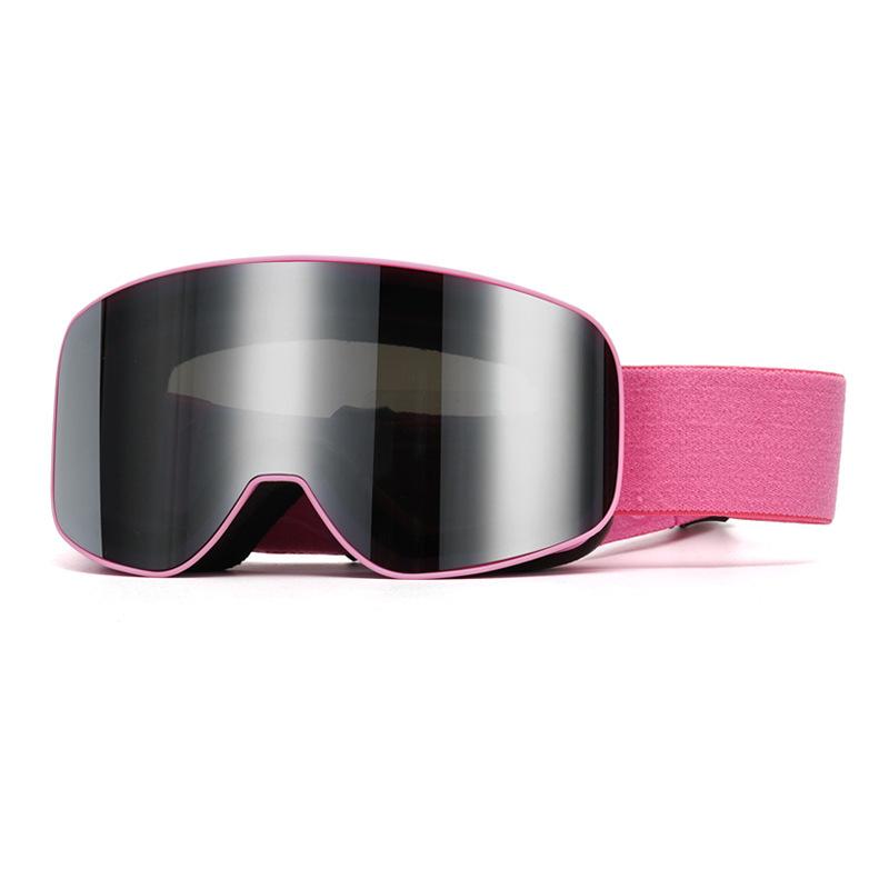 Large Spherical Double-layer Anti-fog Ski Goggles, Sports Sunglasses, Large Frame Outdoor Mountaineering Adult Goggles, Suitable for Myopia