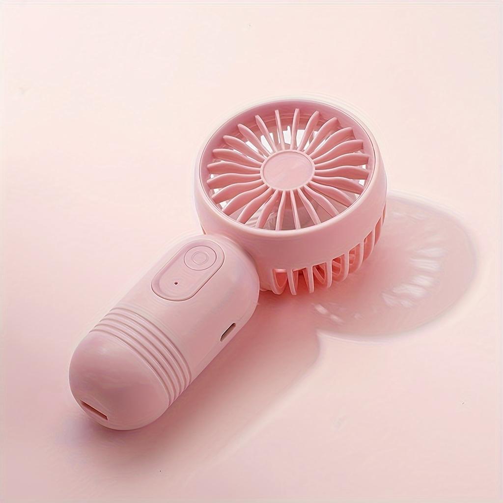 1PC  USB Rechargeable Mini Portable Fan, Three speed-Lightweight Handheld Fan Keeps Cool Anytime, Anywhere!