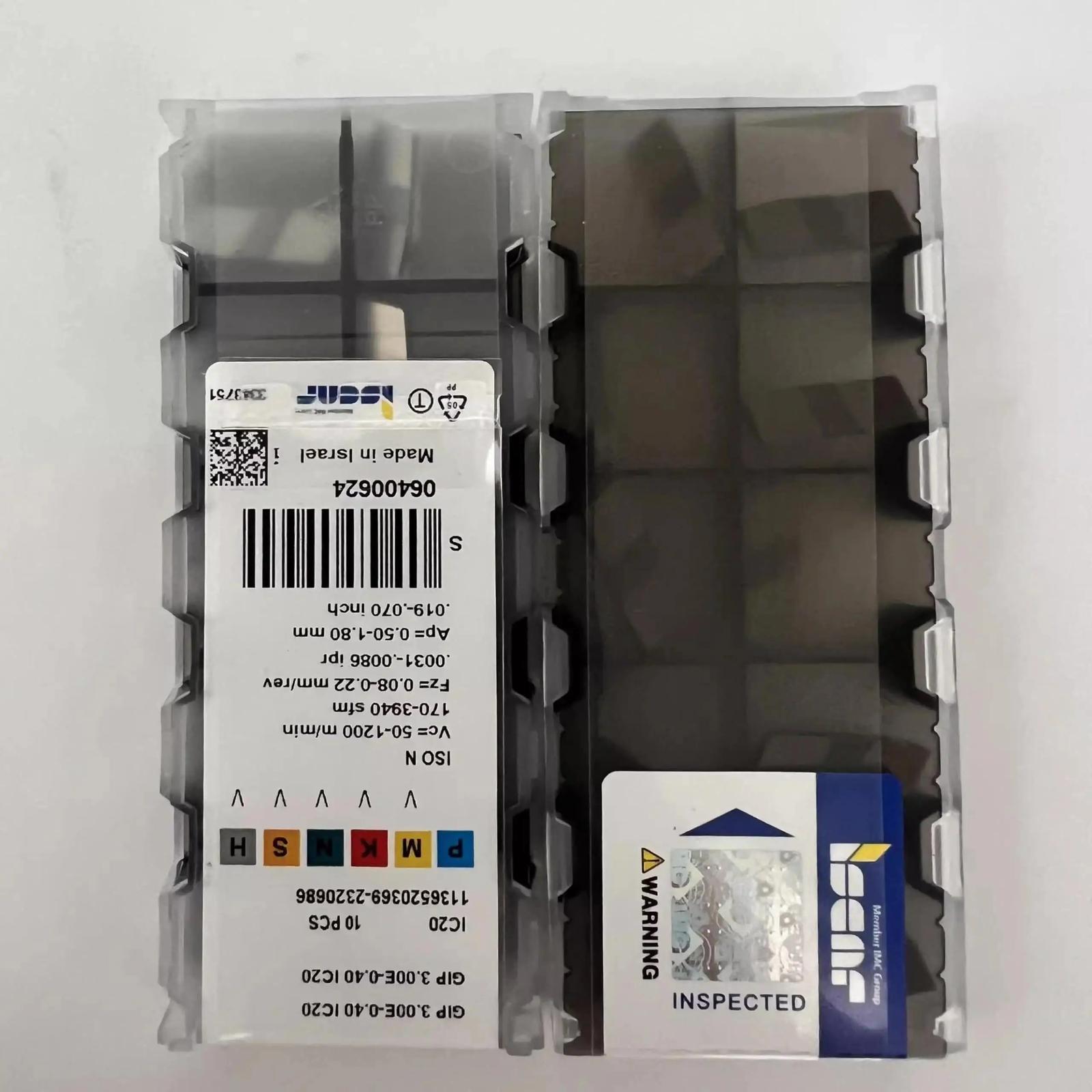 

ISCAR / GIP3.00E-0.40 IC20 /Industrial indexable carbide inserts 10 Pcs