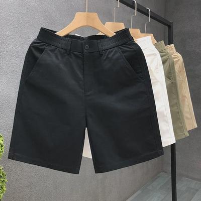 Men's 2024 Summer Korean Style Versatile Solid Color Casual Shorts - Trendy, Breathable & Stylish