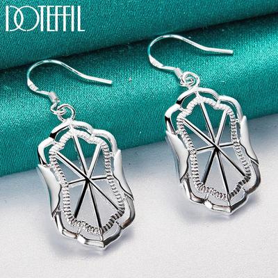 Charm Geometry Earrings Silver Fashion Jewelry