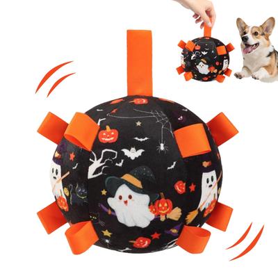 Dog Vocal Toy Ball Funny Interactive Pet Toys with Bells Cleaning Tooth Chew Toy For Small Large Dogs Cats Puppy Plaything